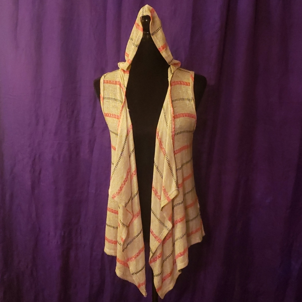 Maurice's sleeveless hoodie sweater jacket vest M